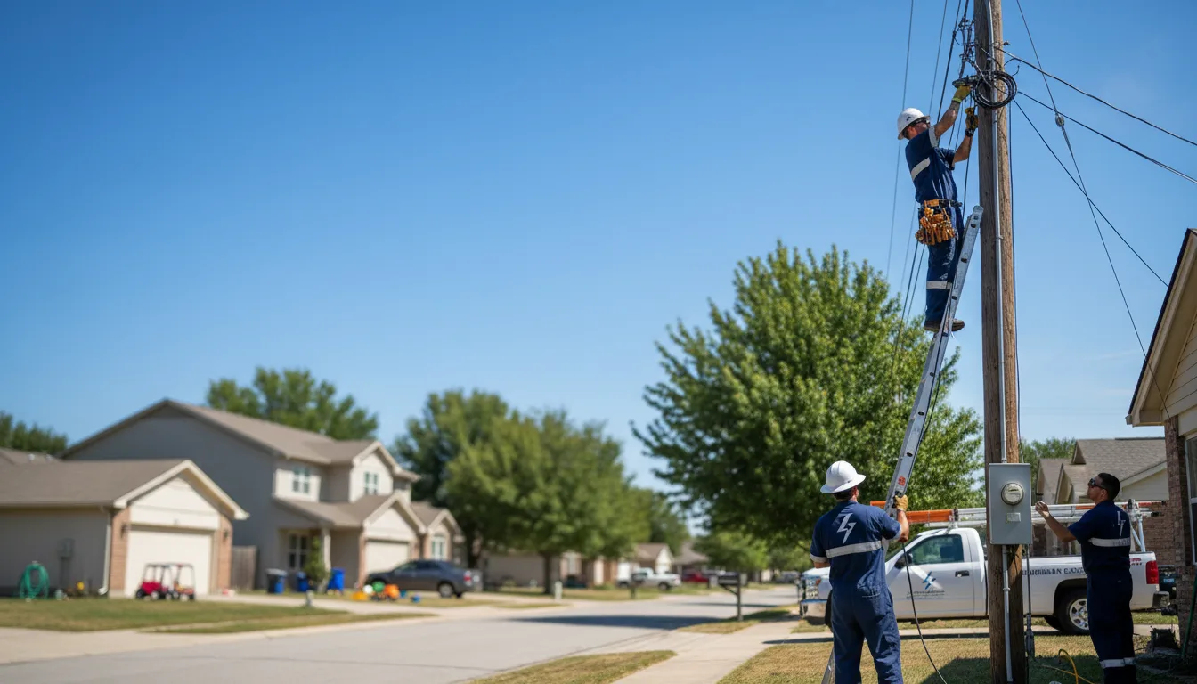 Residential electrician providing installation services in Carlos, MN